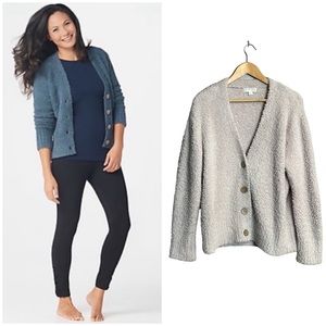 Barefoot Dreams CozyChic Button Front Cardi 1X